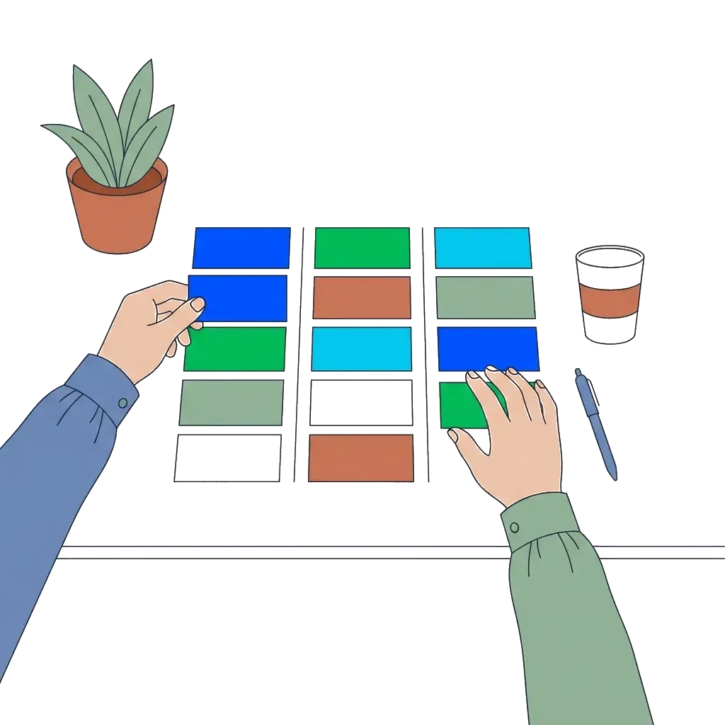 Organized task cards showing repetitive business workflows