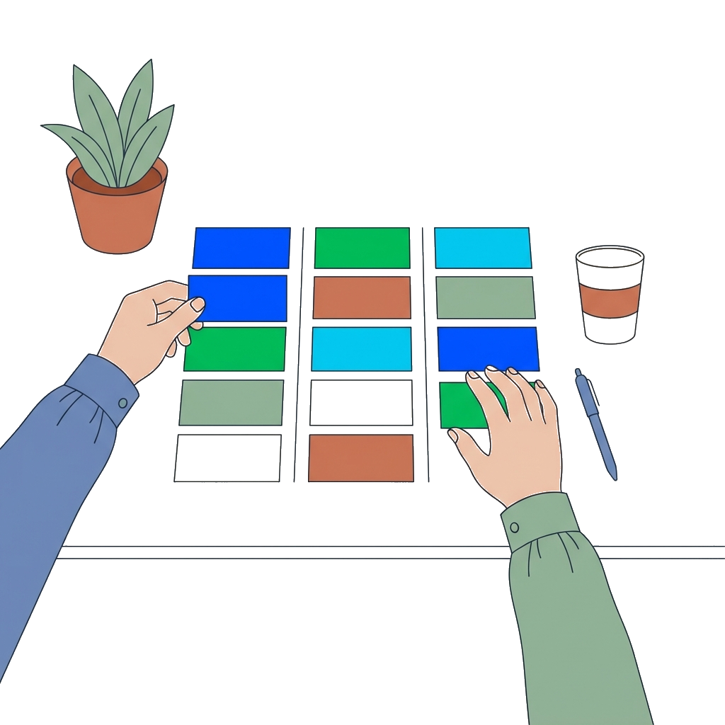 Organized task cards showing repetitive business workflows